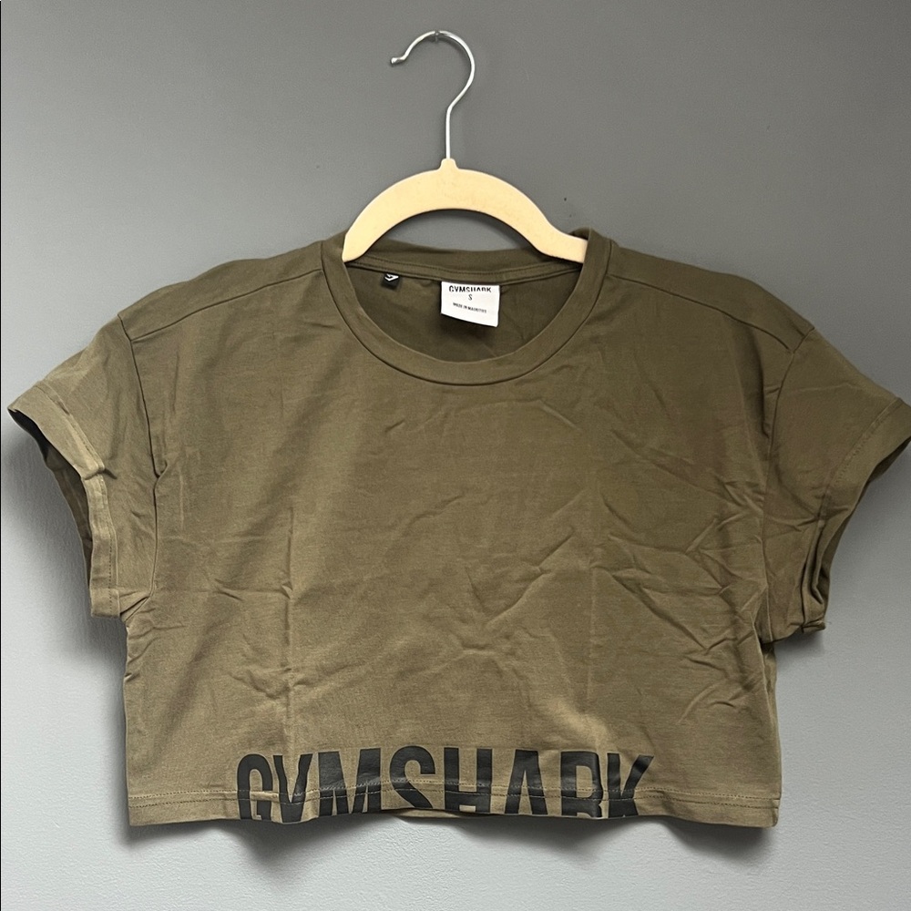 Gymshark Khaki Crop Top